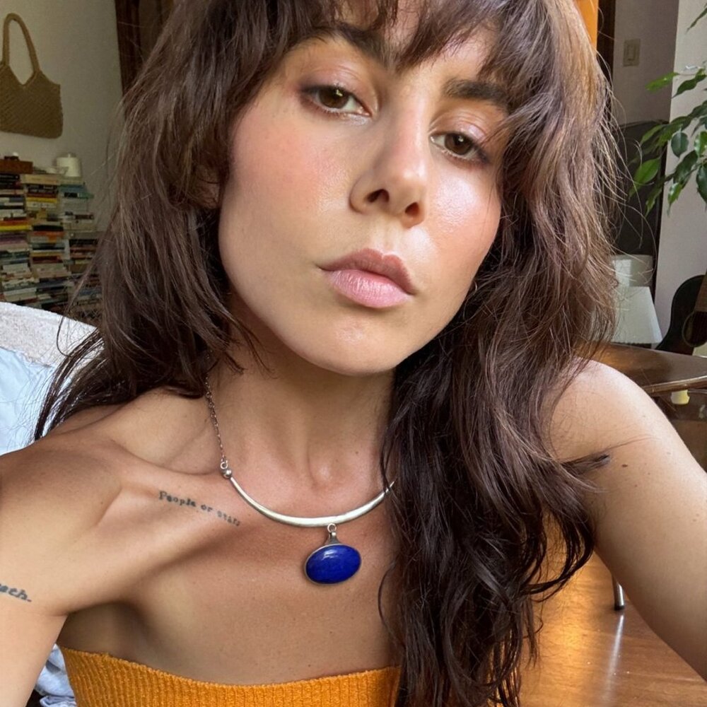 Silver + Lapis Choker Necklace